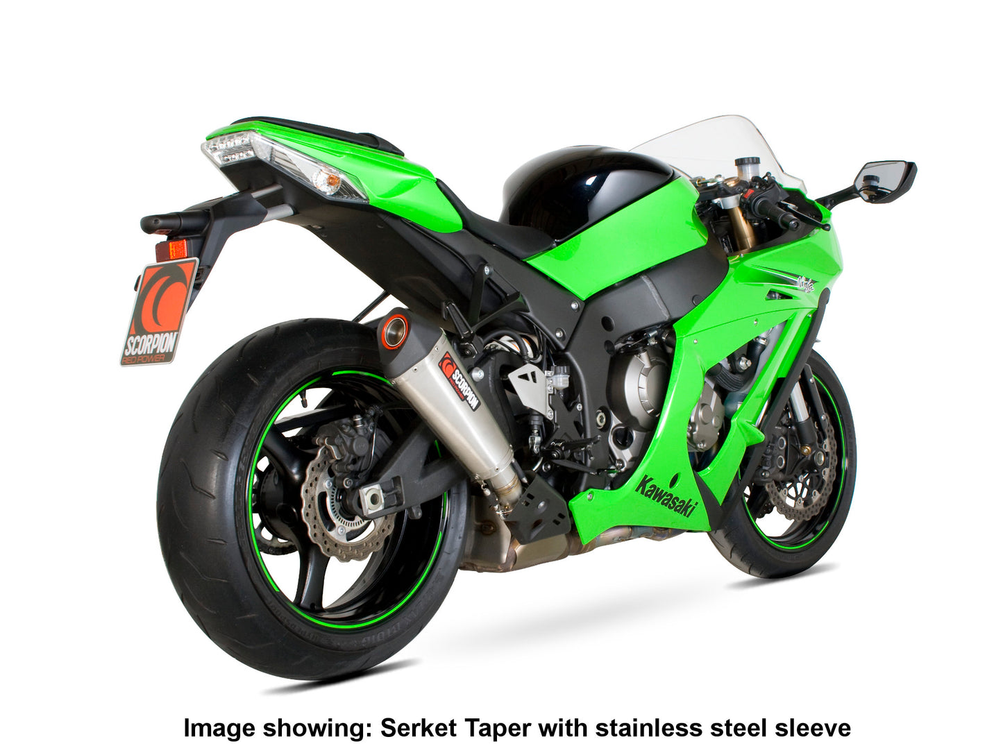 SCORPION SERKET TAPER SLIP-ON KAWASAKI ZX 10R 11'-15 CARBON FIBER