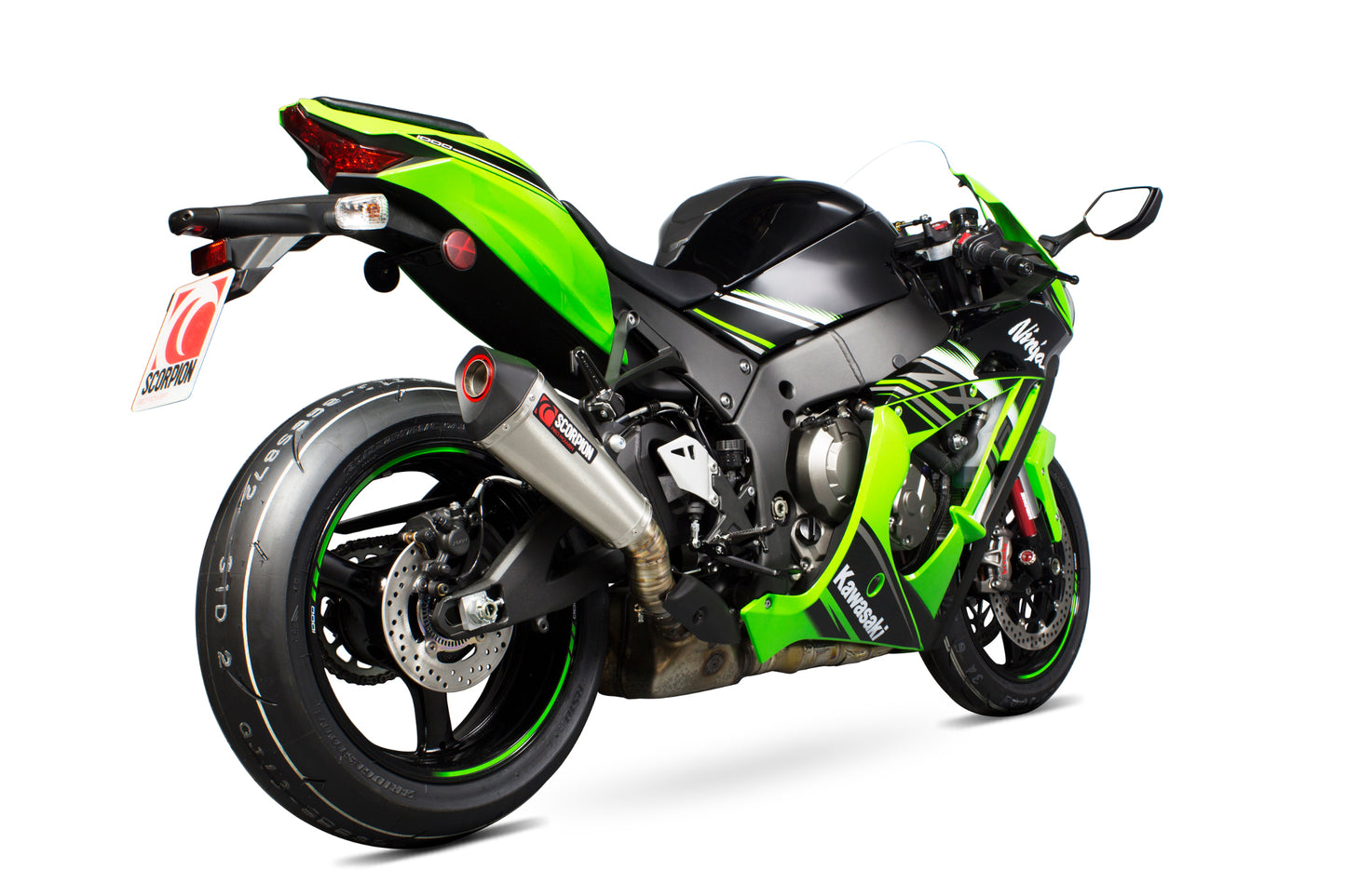 SCORPION SERKET TAPER SLIP-ON KAWASAKI ZX10R 16'20'/ZX10RR 17'-20'/ZX10R SE 18'-20' STAINLESS STEEL.