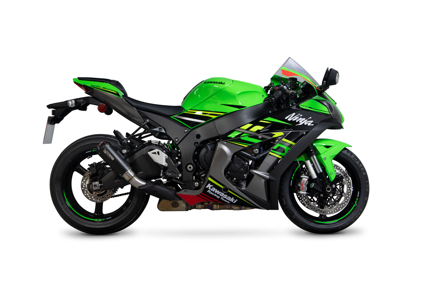 SCORPION RED POWER SLIP-ON KAWASAKI ZX10R 16'20'/ZX10RR 17'-20'/ZX10R SE 18'-20