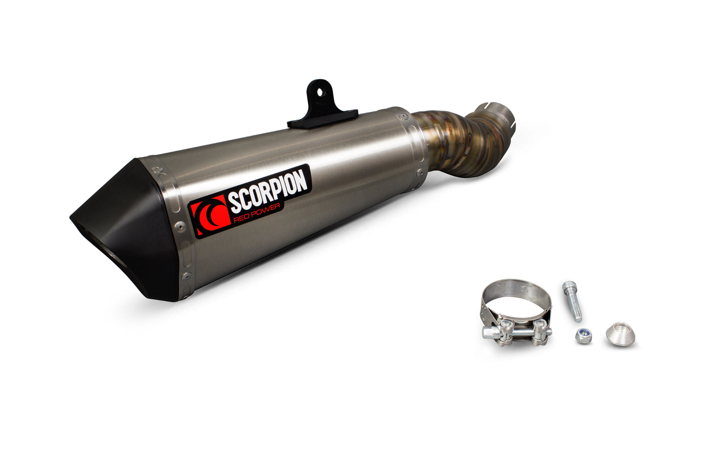 SCORPION SERKET TAPER SLIP-ON KAWASAKI ZX10R 16'20'/ZX10RR 17'-20'/ZX10R SE 18'-20' STAINLESS STEEL.