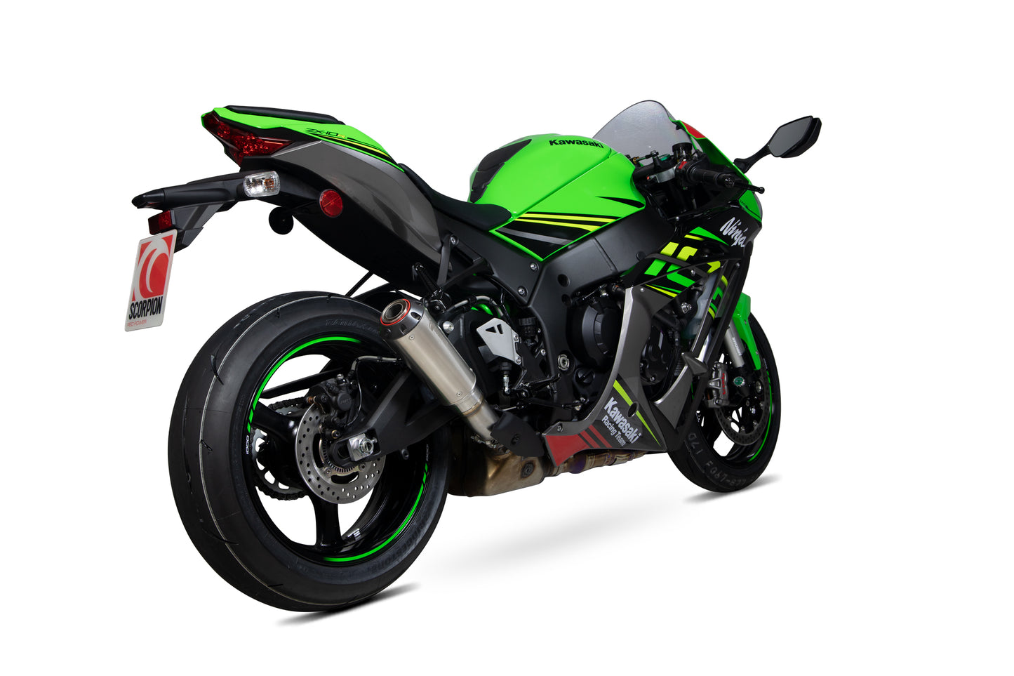 SCORPION RED POWER SLIP-ON KAWASAKI ZX10R 16'20'/ZX10RR 17'-20'/ZX10R SE 18'-20