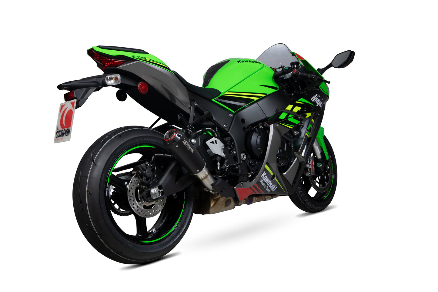 SCORPION RED POWER SLIP-ON KAWASAKI ZX10R 16'20'/ZX10RR 17'-20'/ZX10R SE 18'-20