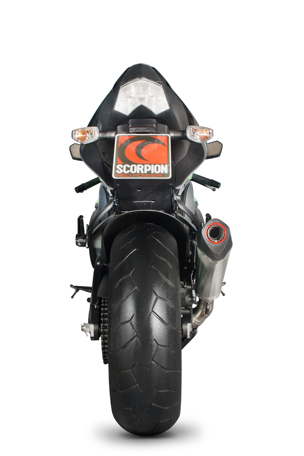 SCORPION SERKET TAPER SLIP-ON KAWASAKI ZX 10R 08'-10' STAINLESS STEEL.