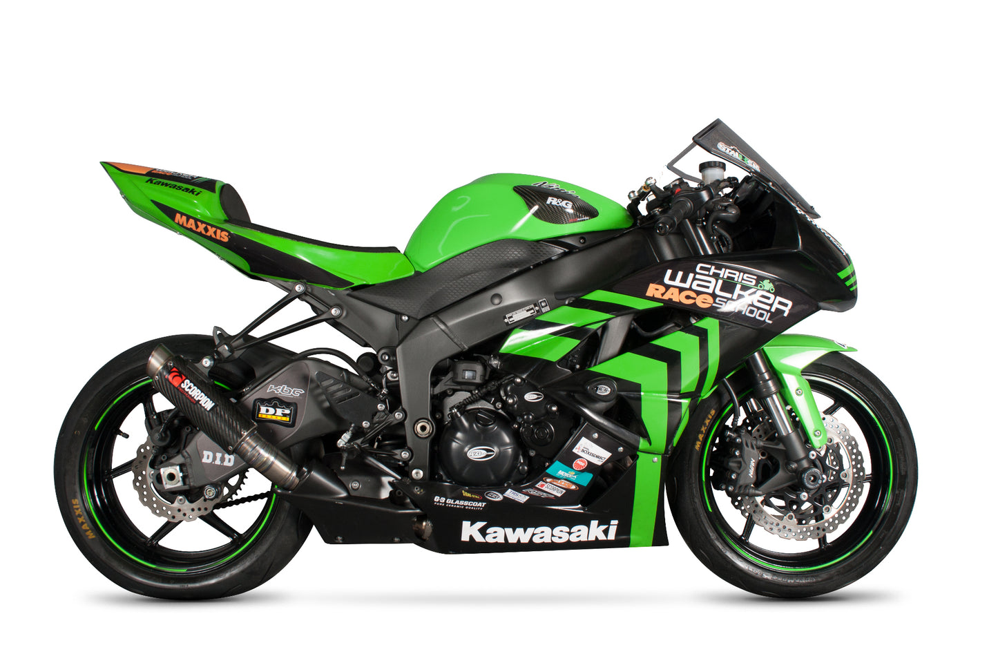 SCORPION RP1-GP SLIP-ON KAWASAKI ZX 6R 09'-12'