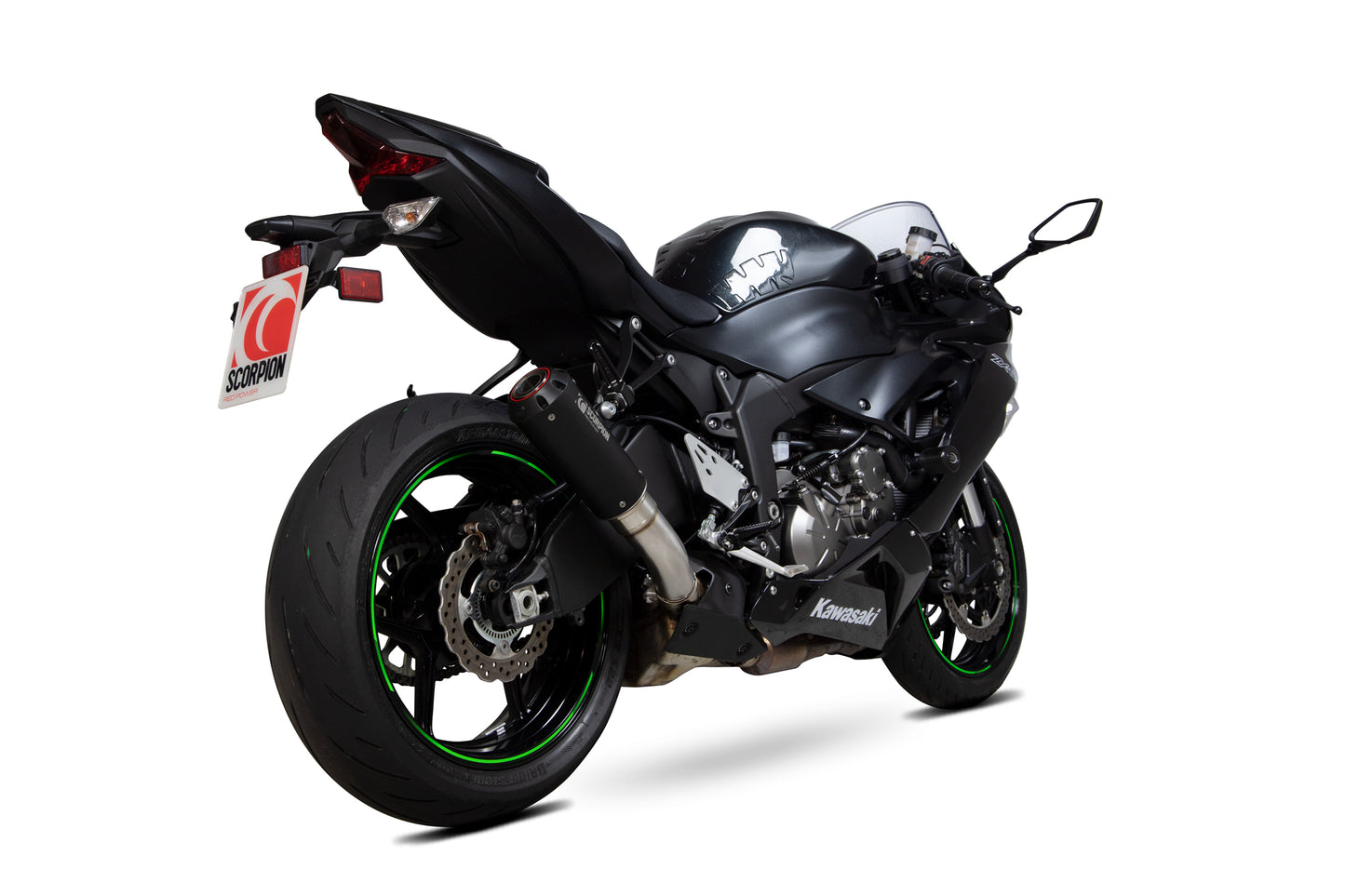SCORPION RED POWER SLIP-ON KAWASAKI ZX 6R 19'-25'