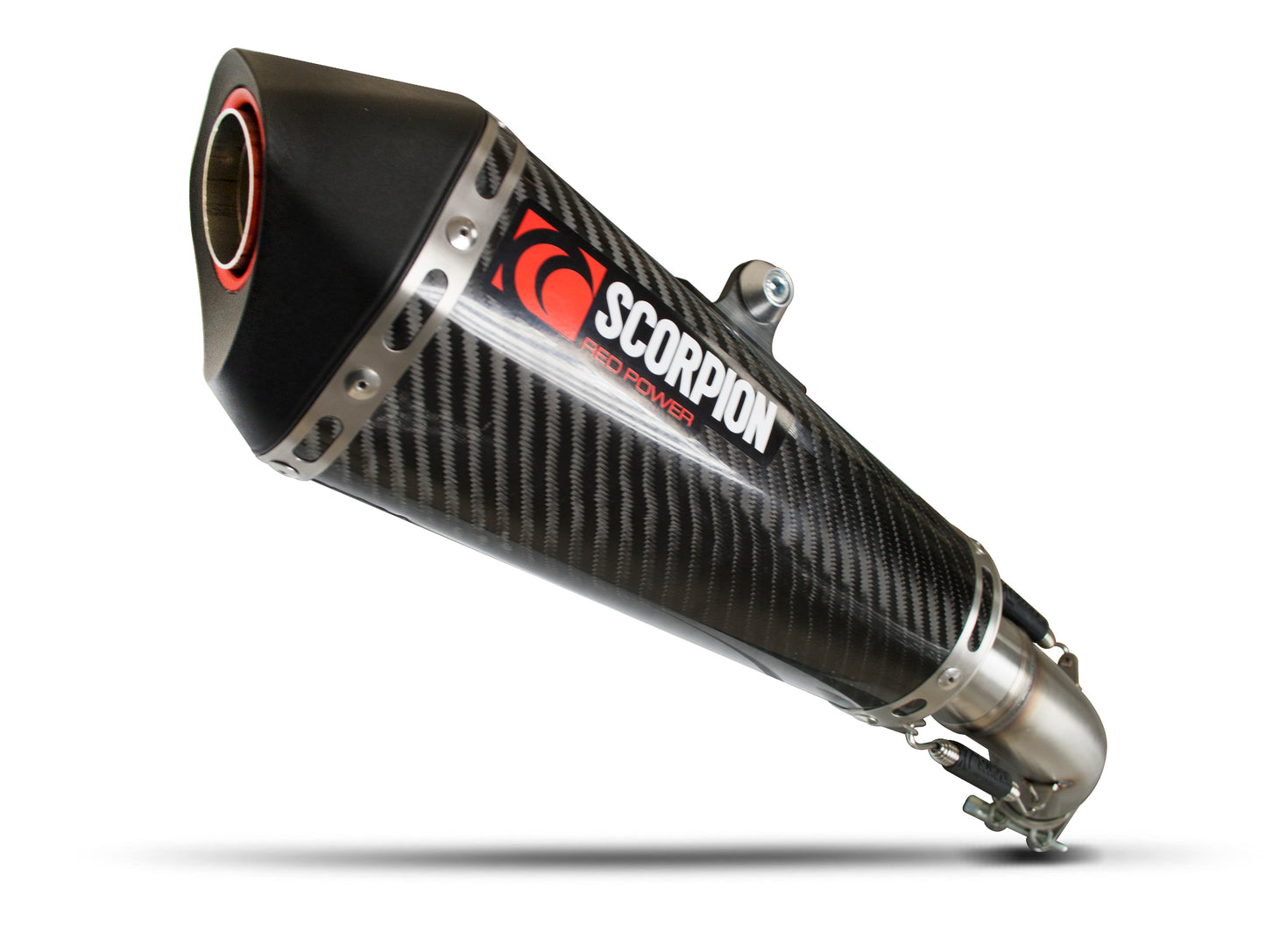 SCORPION SERKET TAPER SLIP-ON KAWASAKI ZX 6R 13'-18' CARBON FIBER