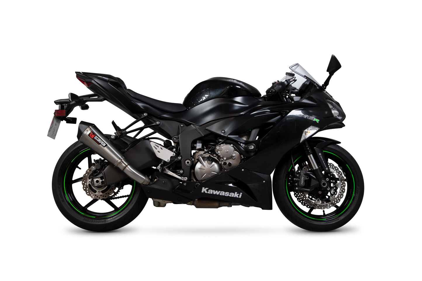SCORPION SERKET TAPER SLIP-ON KAWASAKI ZX 6R 19'-20' STAINLESS STEEL.