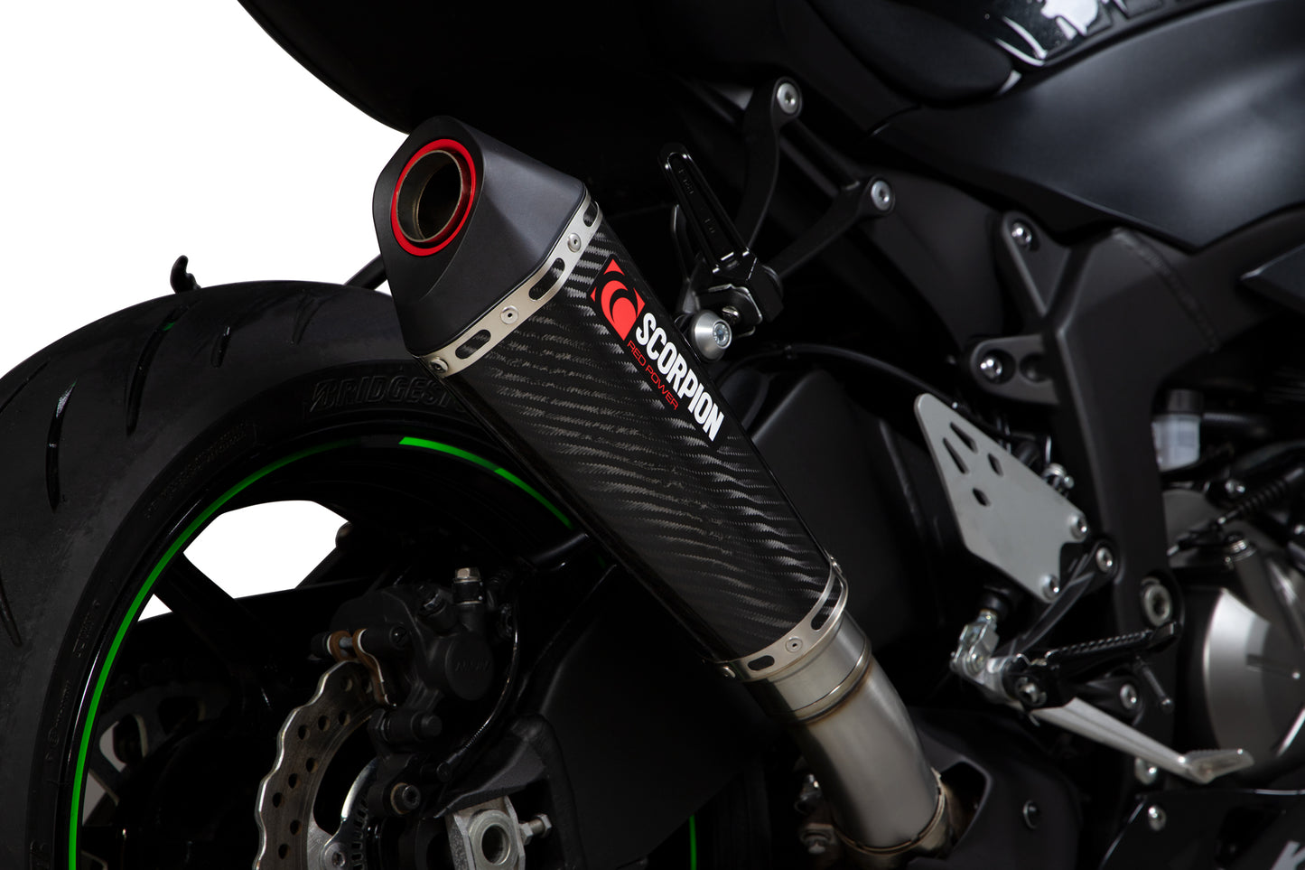 SCORPION SERKET TAPER SLIP-ON KAWASAKI ZX 6R 19'-20' CARBON FIBER