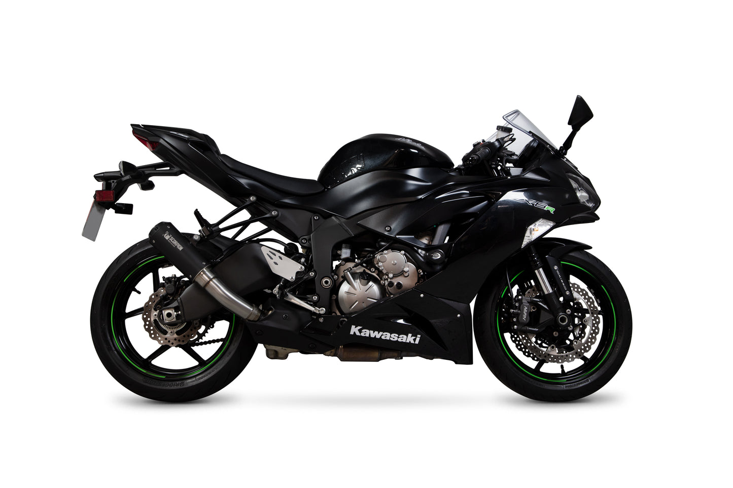 SCORPION RED POWER SLIP-ON KAWASAKI ZX 6R 19'-25'