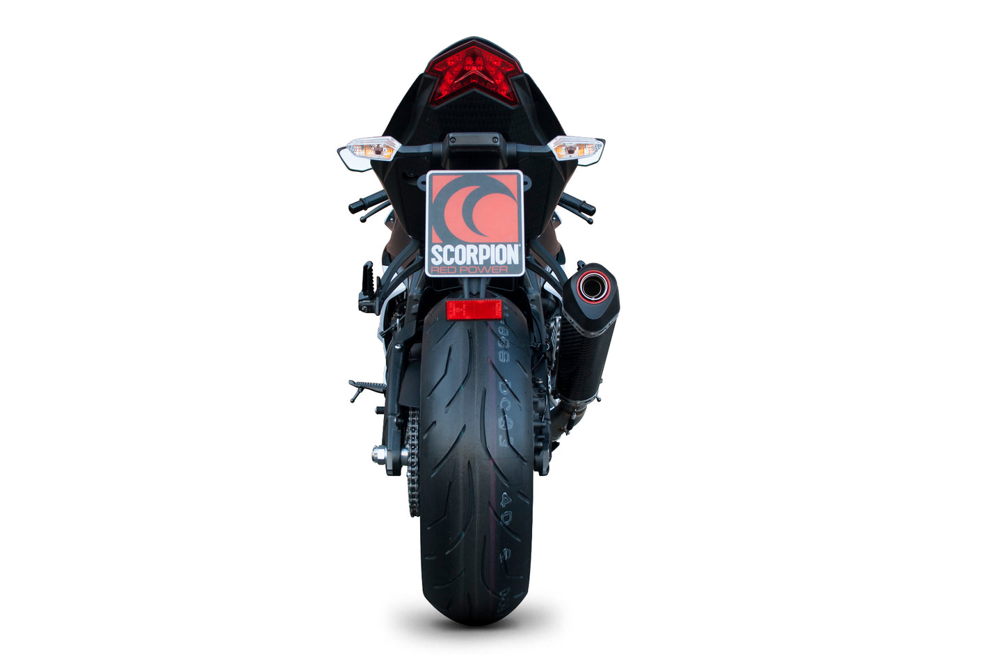 SCORPION SERKET TAPER SLIP-ON KAWASAKI ZX 6R 13'-18' CARBON FIBER