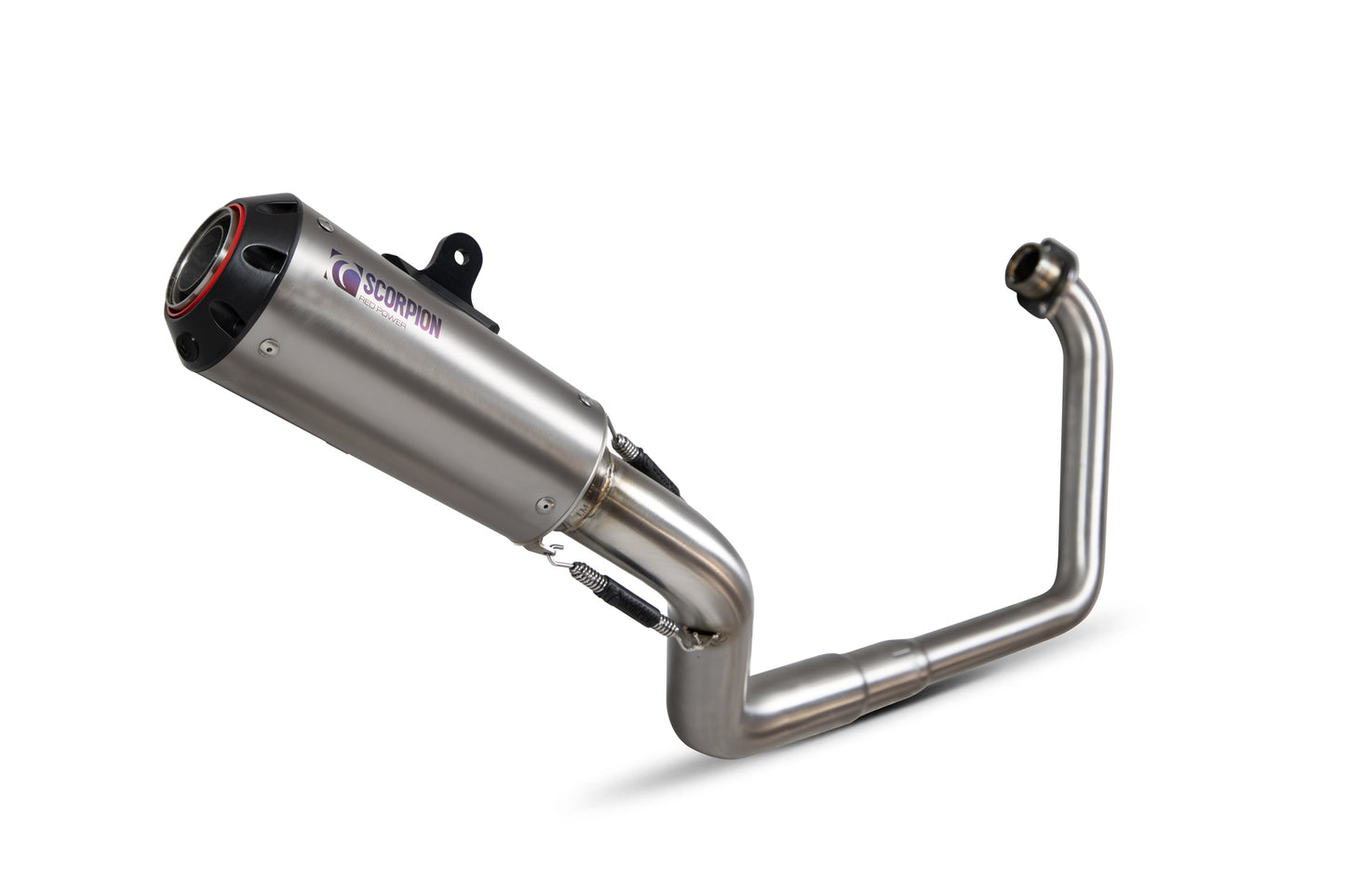SCORPION RED POWER FULL SYSTEM HONDA CB 125 R 18'-20' TITANIUM