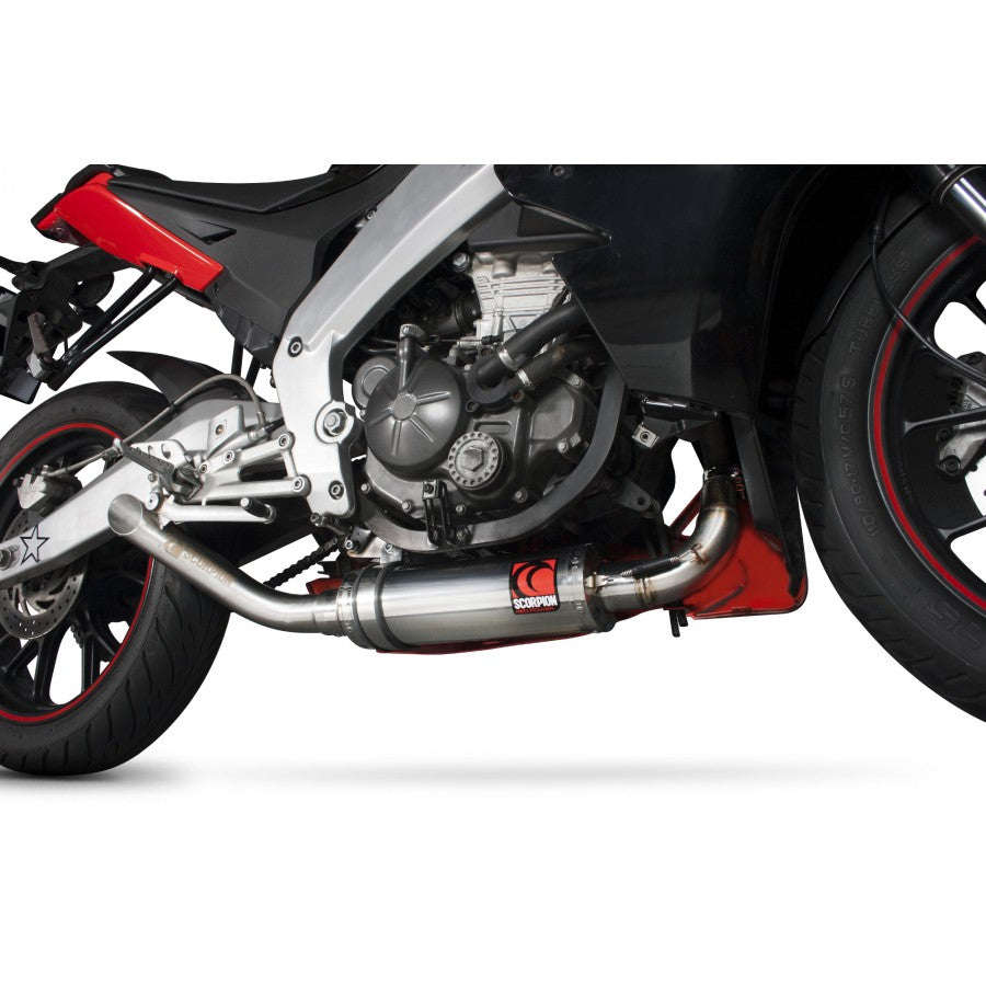 SCORPION UNDERBELLY SLIP-ON APRILIA RS4 125 2011-16