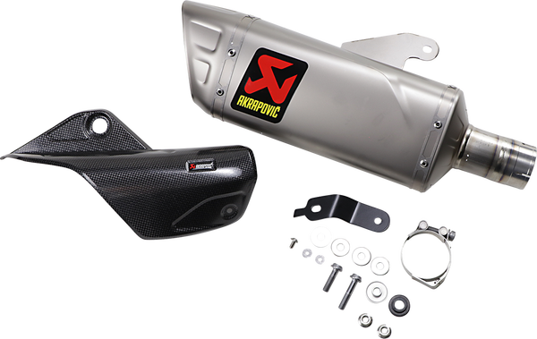 AKRAPOVIC SLIP-ON MUFFLER APPROVED TUV EURO 4 YAMAHA R1 2015-23