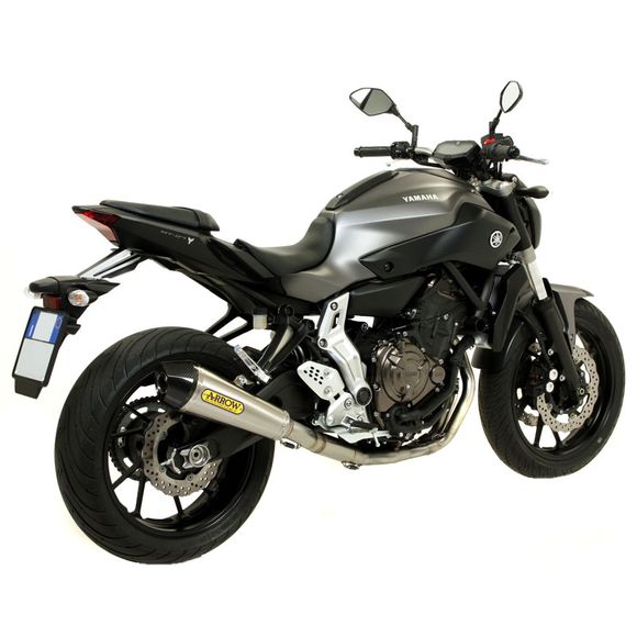 ARROW ESCAPE COMPLETO X CONE NICHROM DARK EMBOUT CARBONE Yamaha MT 07 14-20 / Tracer 7 21-24