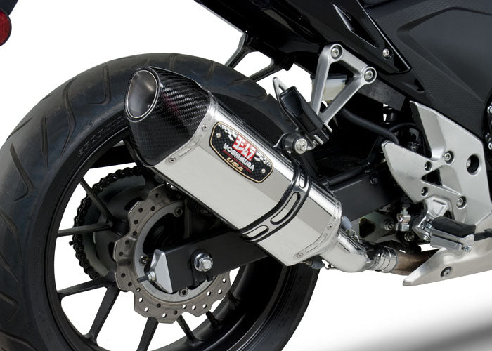 YOSHIMURA MUFFLER R77 TRAPEZOIDAL CONE HONDA CB 500F / CBR 500R 2013-15
