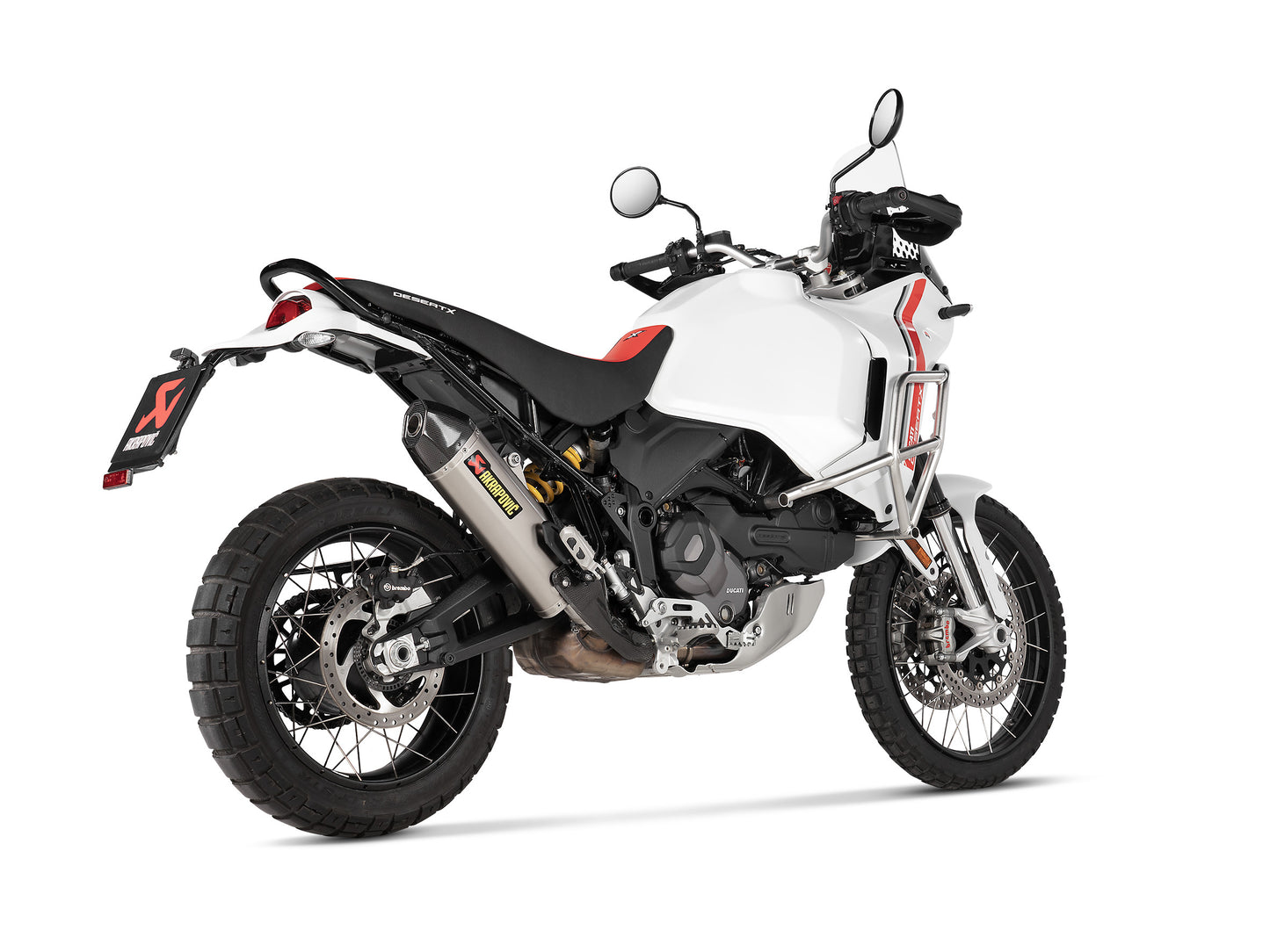 AKRAPOVIC SLIP-ON. TUV EURO 5 APPROVED DUCATI DESERT X 950 2022-23