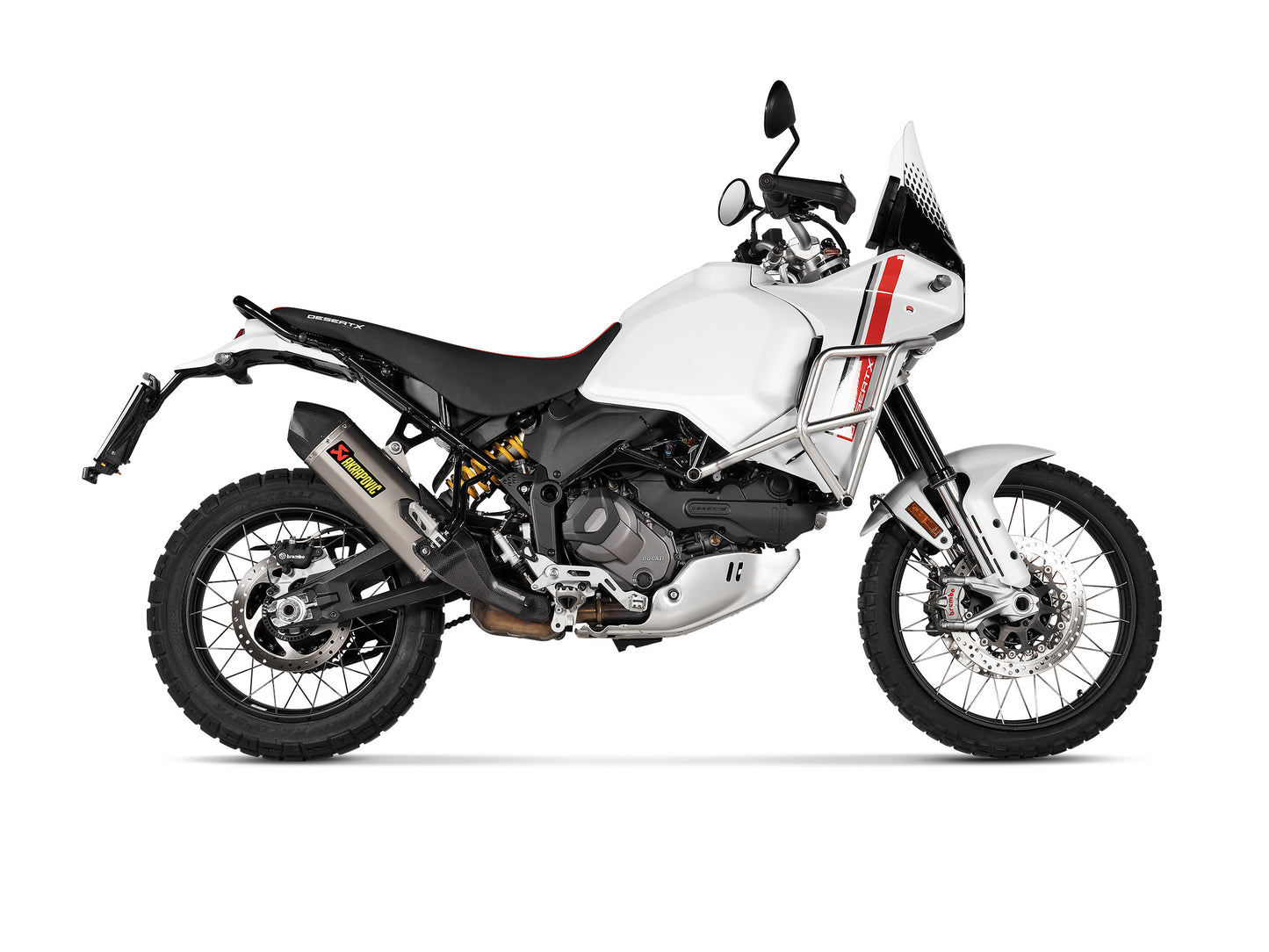 AKRAPOVIC SLIP-ON. TUV EURO 5 APPROVED DUCATI DESERT X 950 2022-23