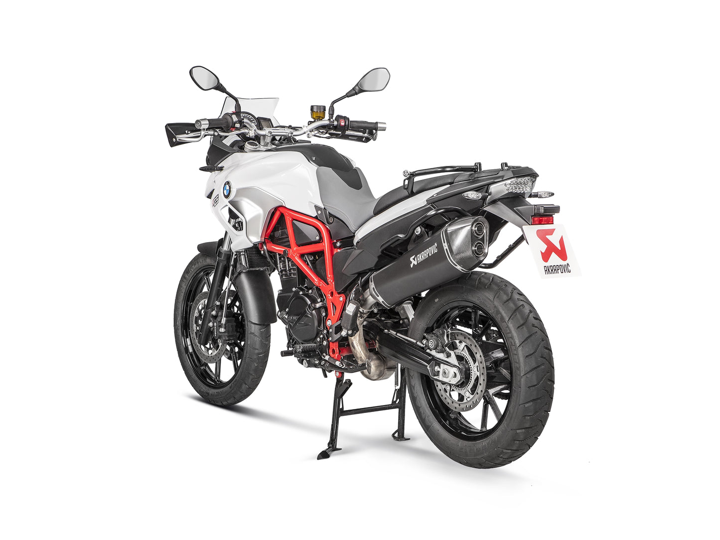 AKRAPOVIC BLACK EDITION SLIP-ON DOUBLE OUTLET APPROVED BMW F 650 GS 2008-12 / F 700 GS 2013-17 / F 800 GS 2008-17