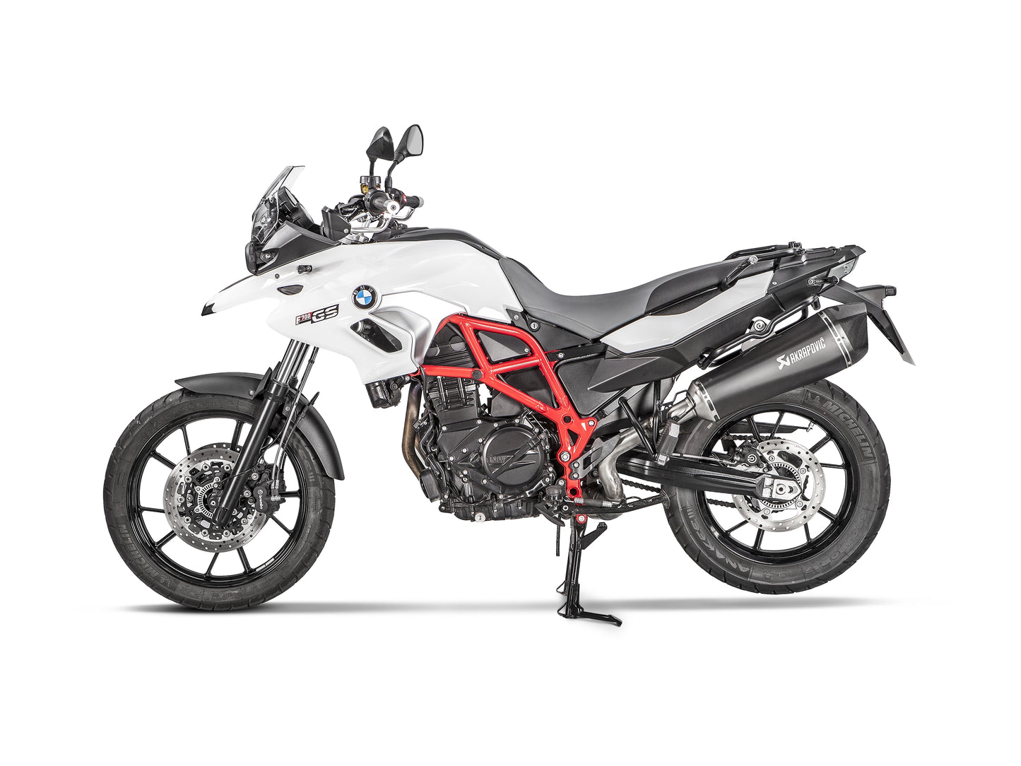 AKRAPOVIC BLACK EDITION SLIP-ON DOUBLE OUTLET APPROVED BMW F 650 GS 2008-12 / F 700 GS 2013-17 / F 800 GS 2008-17