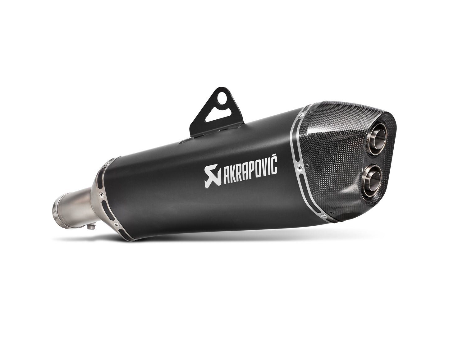 AKRAPOVIC BLACK EDITION SLIP-ON DOUBLE OUTLET APPROVED BMW F 650 GS 2008-12 / F 700 GS 2013-17 / F 800 GS 2008-17