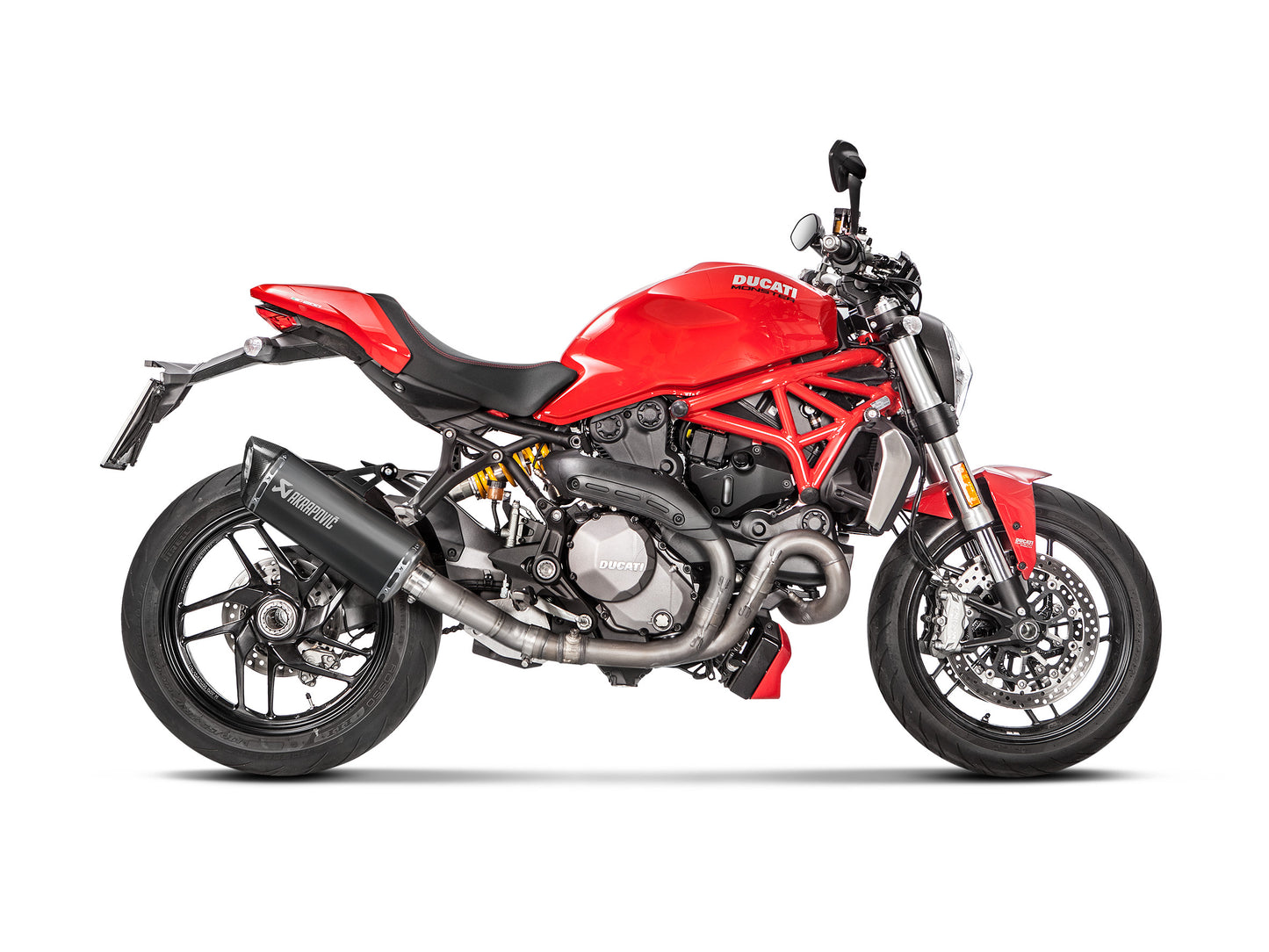 AKRAPOVIC BLACK EDITION SLIP-ON. NOT APPROVED DUCATI MONSTER 1200 / MONSTER 821 2017-20