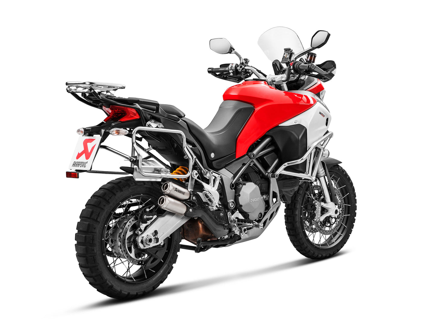 AKRAPOVIC DOUBLE SLIP-ON. TUV EURO 4 APPROVED DUCATI MULTISTRADA 950 V2 2017-20