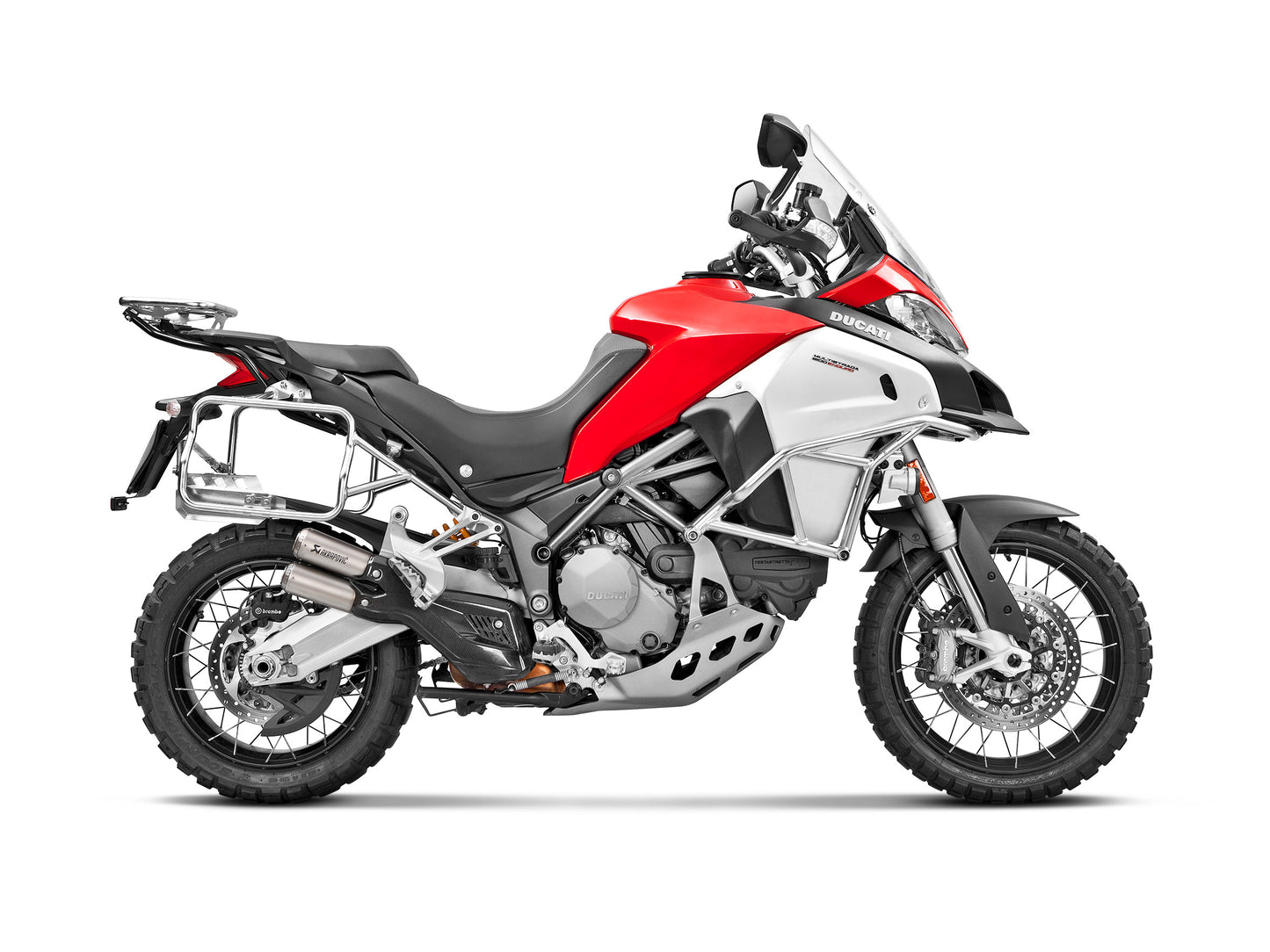 AKRAPOVIC DOUBLE SLIP-ON. TUV EURO 4 APPROVED DUCATI MULTISTRADA 950 V2 2017-20