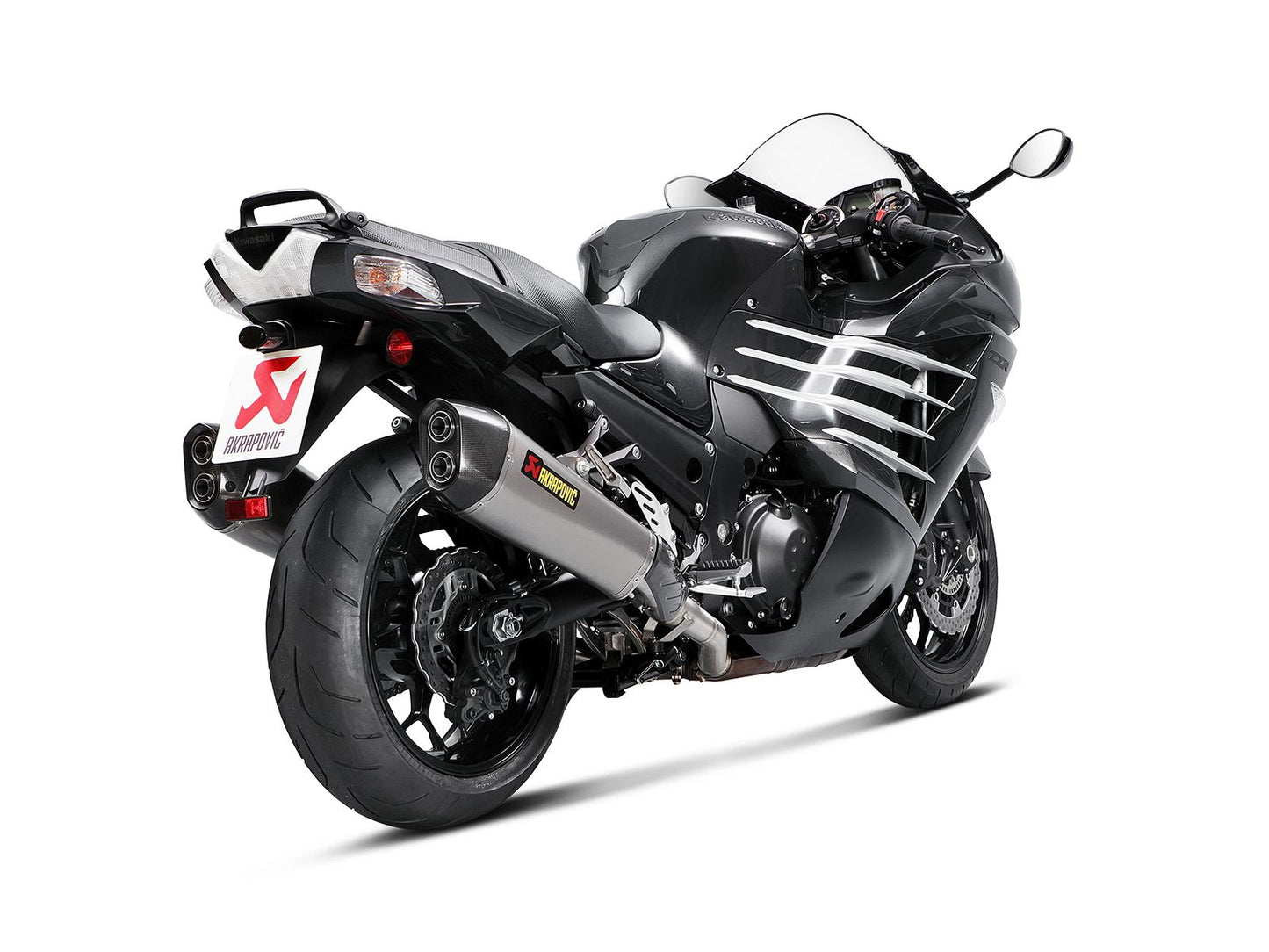 AKRAPOVIC DOBLE SLIP-ON TITANIO KAWASAKI ZZR 1400 2012-20