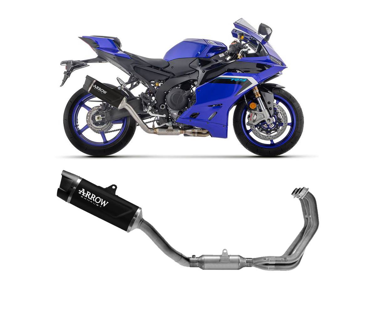 ARROW ESCAPE COMPLETO INDY RACE EVO DARK YAMAHA R9 2025
