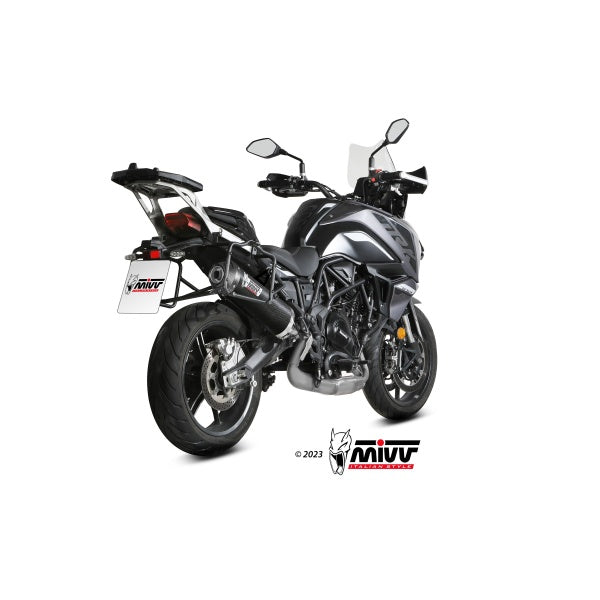 MIVV SLIP-ON OVAL CARBONO HOMOLOGADO BENELLI TRK 702 / X 2023-24