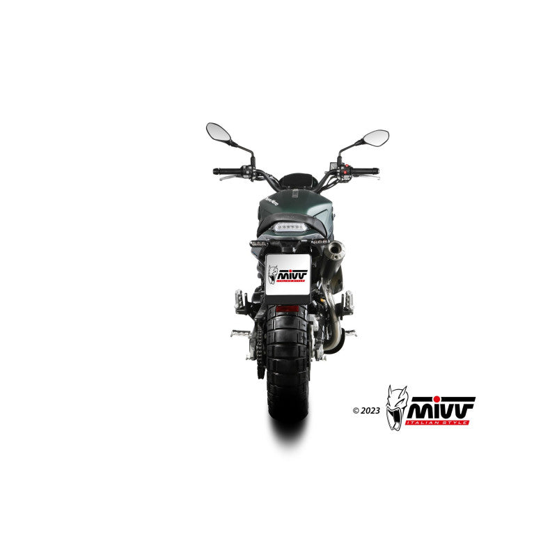 MIVV SLIP-ON X-M1 BLACK HOMOLOGADO BENELLI LEONCINO 800 TRAIL 2022-24