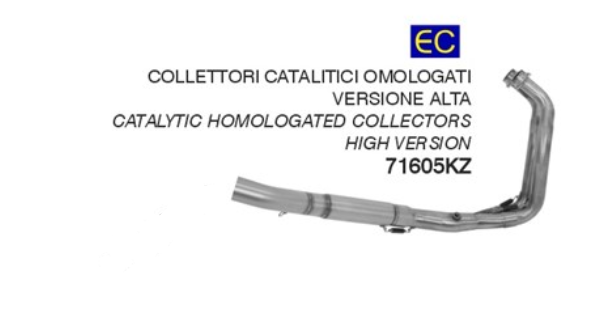 ARROW KIT COLECTOR CATALÍTICO HOMOLOGADO VERSION ALTA YAMAHA TRACER 7 2021-24