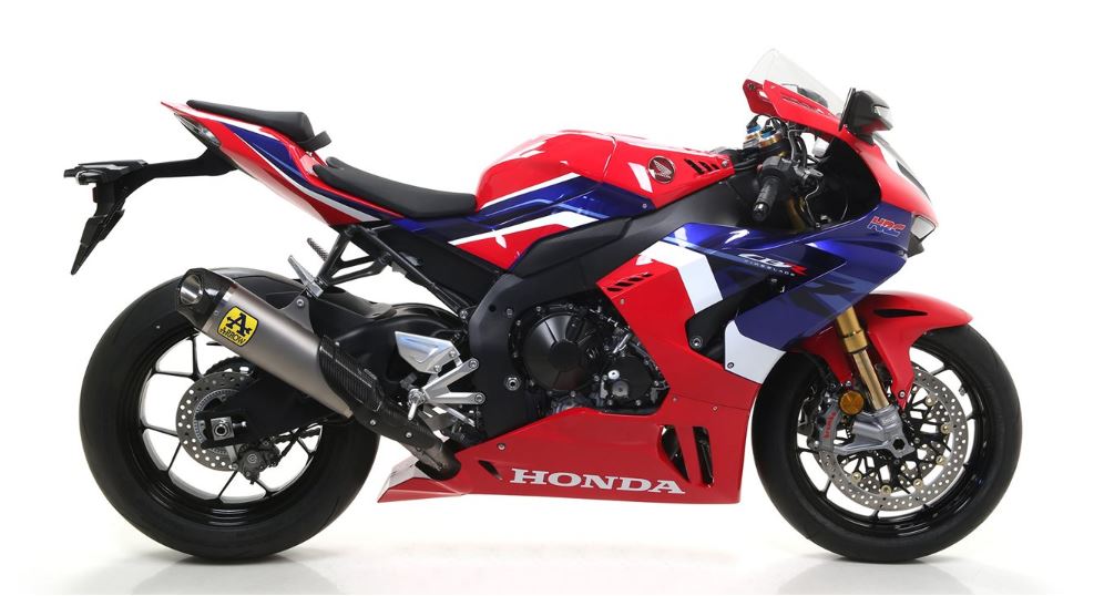 ARROW SILENCIOSO WORKS EN TITANIO FONDO EN CARBONO HONDA CBR 1000 RR-R 2020-23