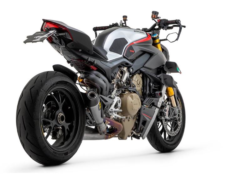 ARROW SILENCIADOR WORKS DE TITANIO (DCHO + IZDO) CON CONECTORES DE ACERO DUCATI STREETFIGHTER V4 2020-24 / PANIGALE V4 2018-24