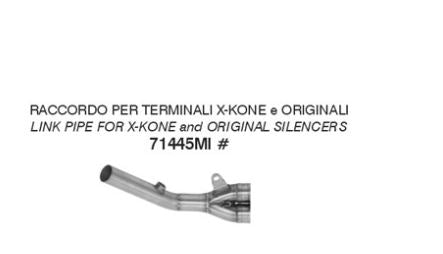 ARROW CONECTOR PARA SILENCIADOR PRO-RACE/ORIGINAL PARA COLECTORES ARROW SUZUKI GSX S 750 2017-20