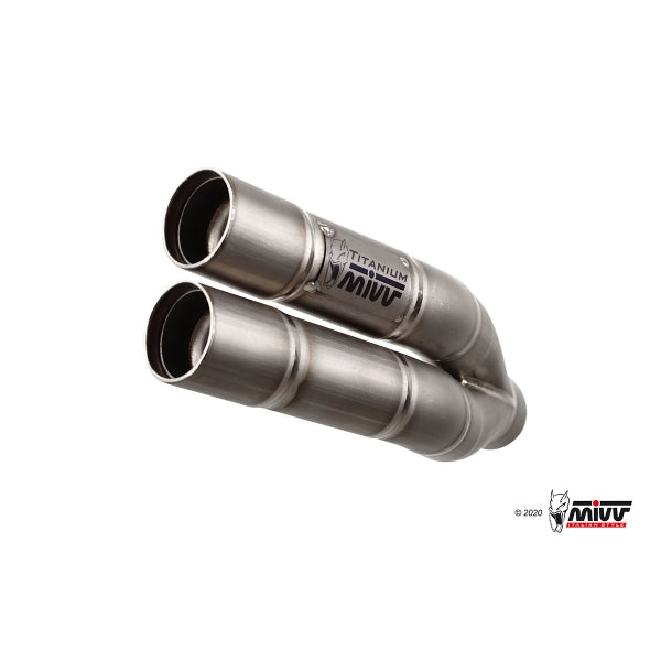 MIVV SLIP-ON DOBLE GUN TITANIUM HOMOLOGADO KAWASAKI Z900 2017-19 / Z900 A2 (35 KW / 70 KW) 2017-23