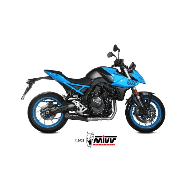 MIVV FULL SYSTEM 2x1 X-M5 BLACK SUZUKI GSX-8S 2022-24