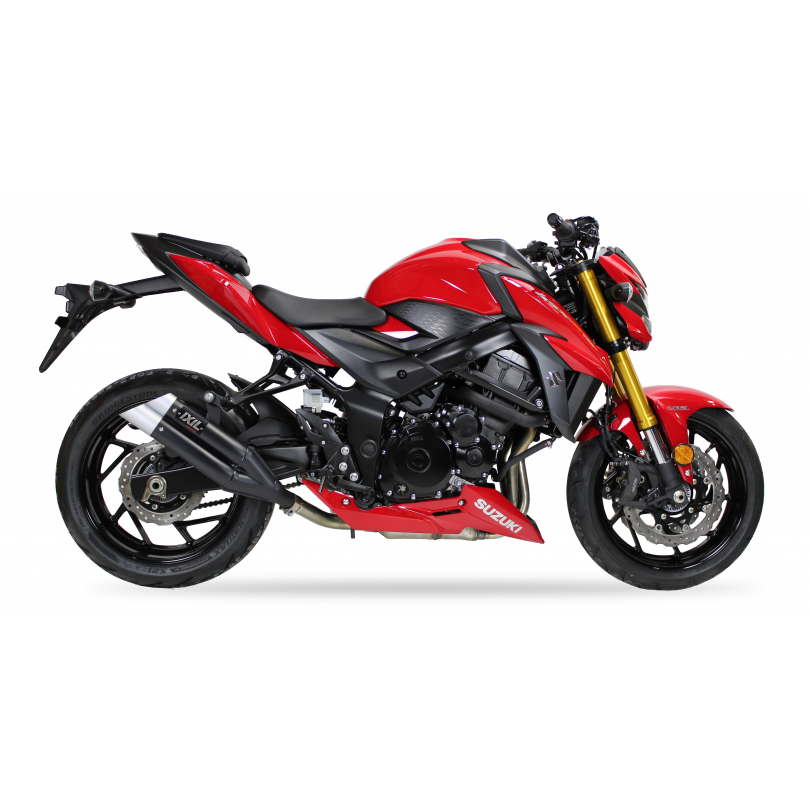 IXIL SLIP ON - DUAL HYPERLOW BLACK XL - SUZUKI GSX-S 750 2017-20