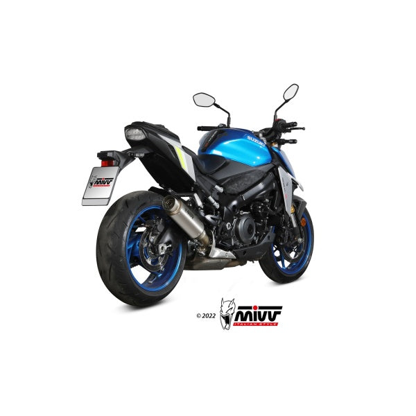 MIVV SLIP-ON GP PRO TITANIUM HOMOLOGADO SUZUKI GSX-S 950 / 1000 2021-24