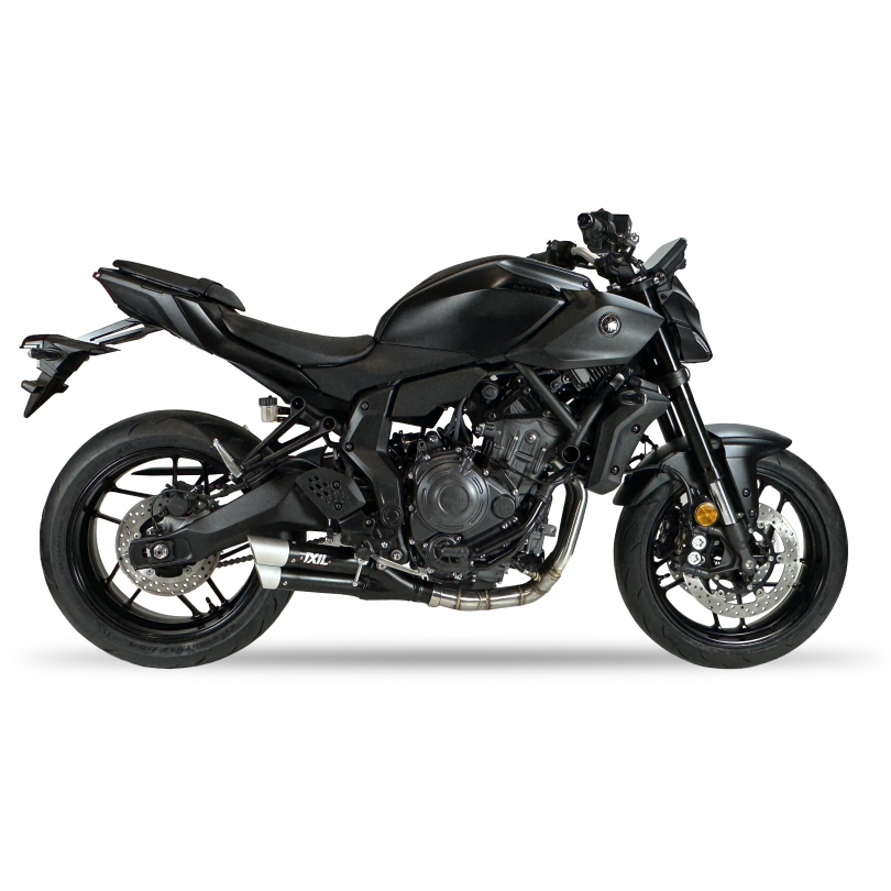 IXIL FULL SYSTEM DUAL HYPERLOW BLACK XL YAMAHA MT-07 2021-25 / TRACER 700 2020 / TRACER 7 2021-23