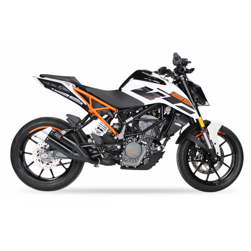 IXIL SLIP ON DUAL HYPERLOW BLACK XL KTM DUKE 390 2017-20 / RC 390 2017-20 / DUKE 125 2017-20 / RC 2017-20