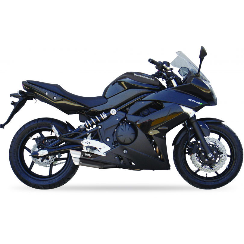 IXIL SLIP ON - DUAL HYPERLOW NEGRO XL - KAWASAKI ER-6N 05-11