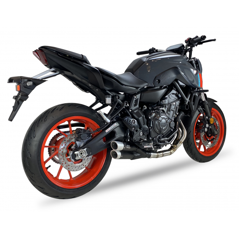 IXIL FULL SYSTEM DUAL HYPERLOW BLACK XL YAMAHA MT-07 2021-25 / TRACER 700 2020 / TRACER 7 2021-23