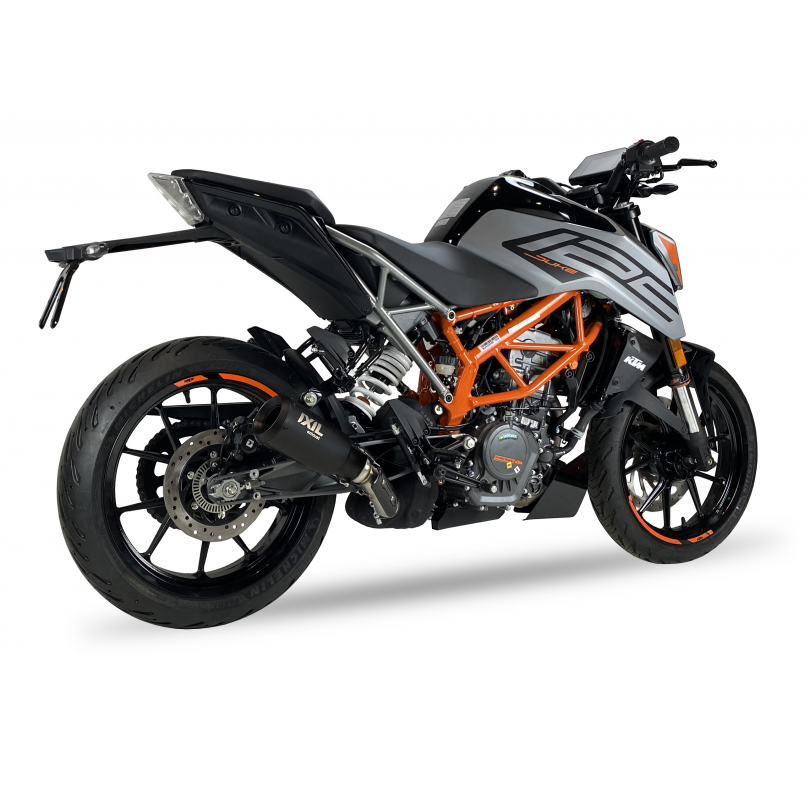 IXIL SLIP ON RACE XTREM BLACK KTM DUKE 390 2021-23 / DUKE 125 2021-23 / RC 390 2021-24 / RC 125 2021-24 / HUSQVARNA SVARTPILEN 125 2021-23 / SVARTPILEN 401 2020-23