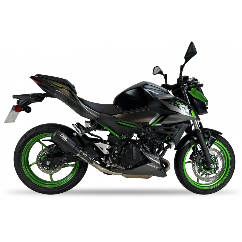 IXIL SLIP ON - RACE XTREM BLACK - KAWASAKI Z 400 2019-23 / NINJA 400 2018-23 / NINJA 500 / Z500 2024