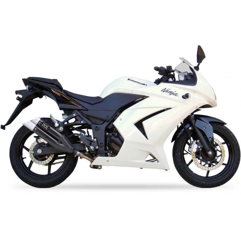 IXIL SLIP ON - DUAL HYPERLOW BLACK XL - KAWASAKI NINJA 250 R 2008-12