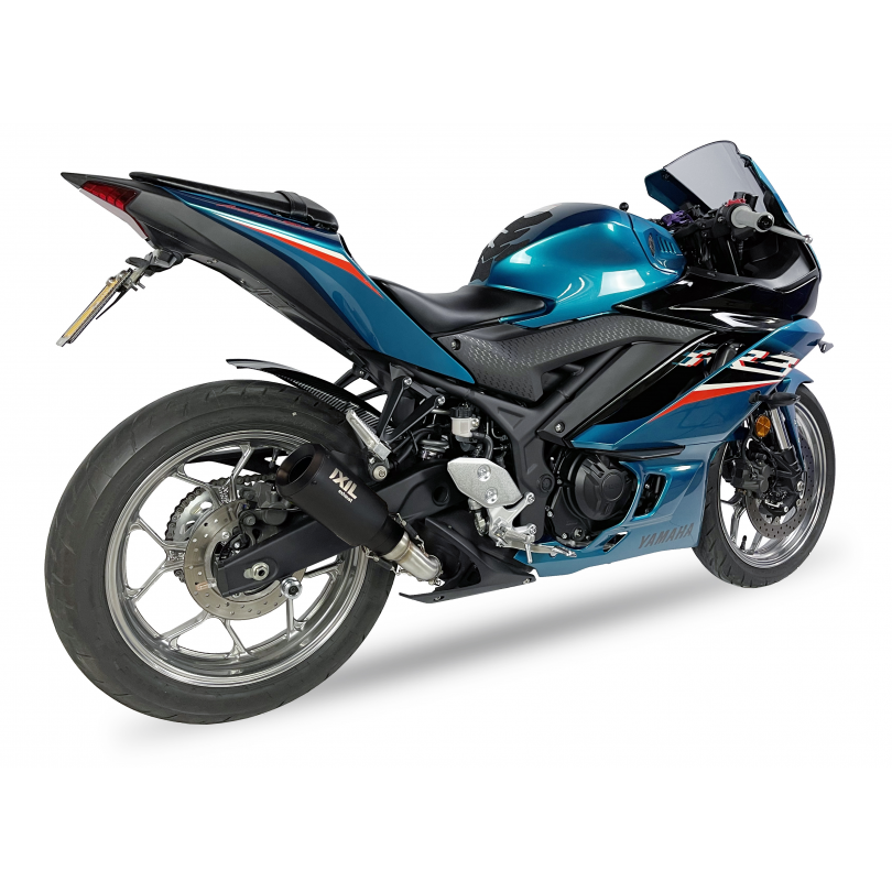 IXIL SLIP ON - RACE XTREM BLACK - YAMAHA YZF R3 2021-23