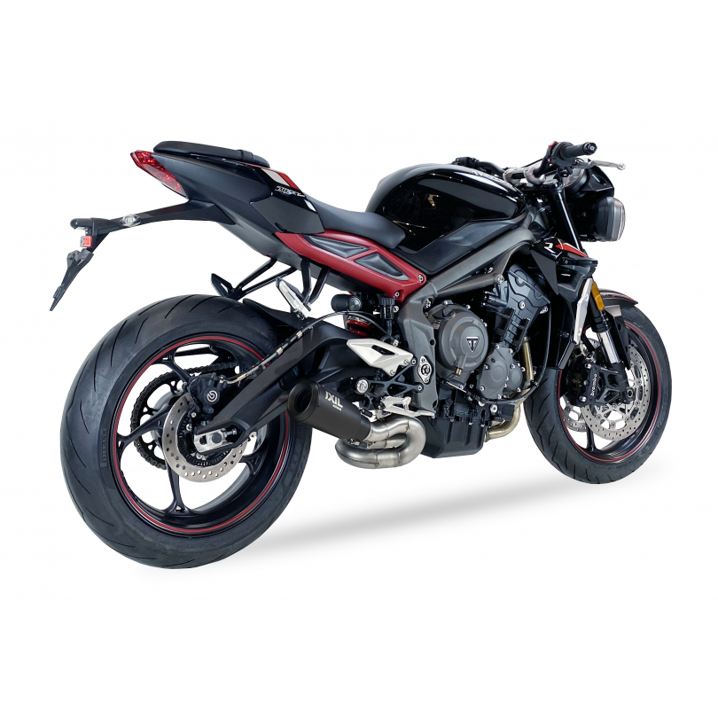 IXIL SLIP ON RACE XTREM BLACK TRIUMPH STREET TRIPLE 675 / 765 2017-20