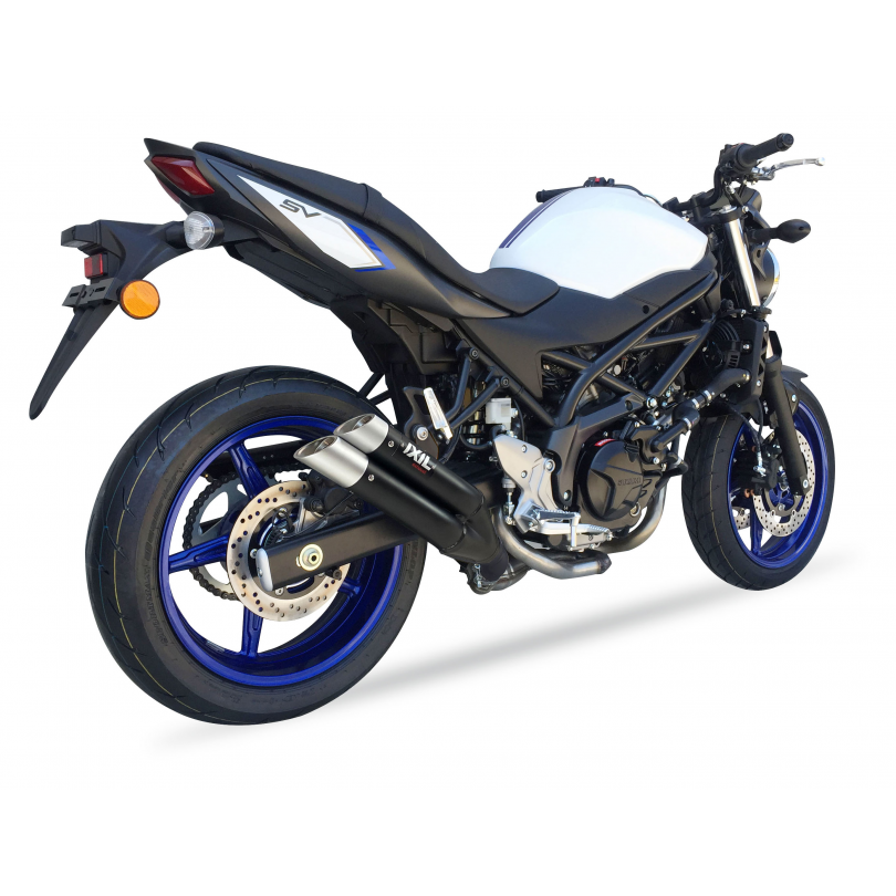IXIL SLIP ON - DUAL HYPERLOW BLACK XL - SUZUKI SV 650 S / SV 650 X 2016-23