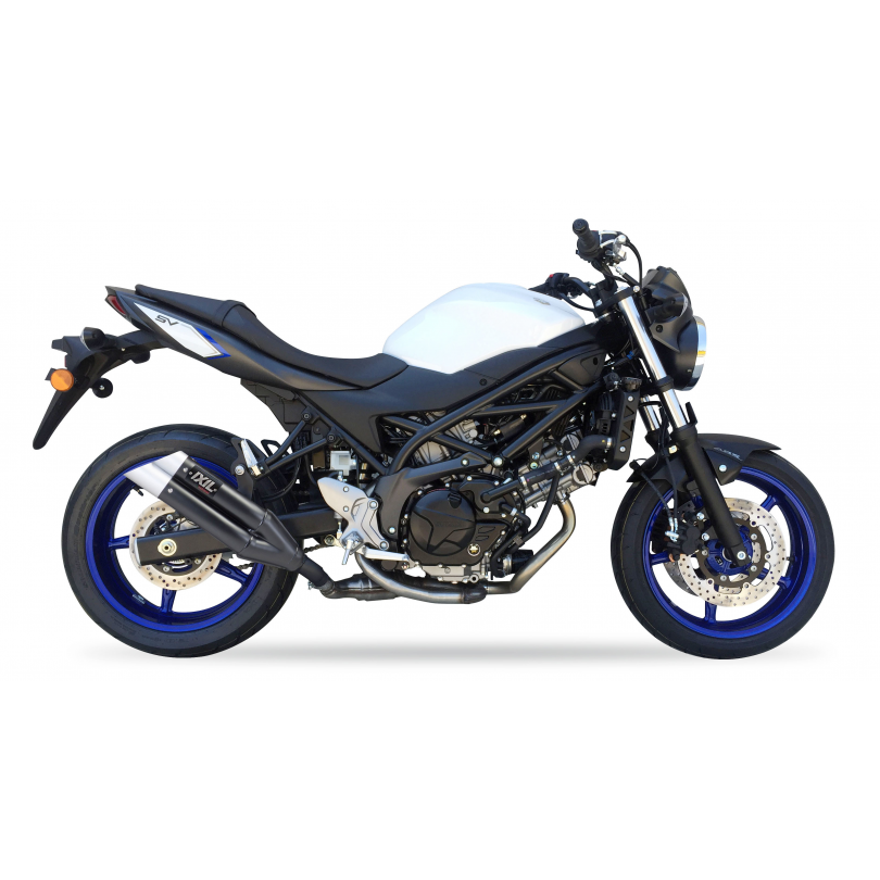 IXIL SLIP ON - DUAL HYPERLOW BLACK XL - SUZUKI SV 650 S / SV 650 X 2016-23